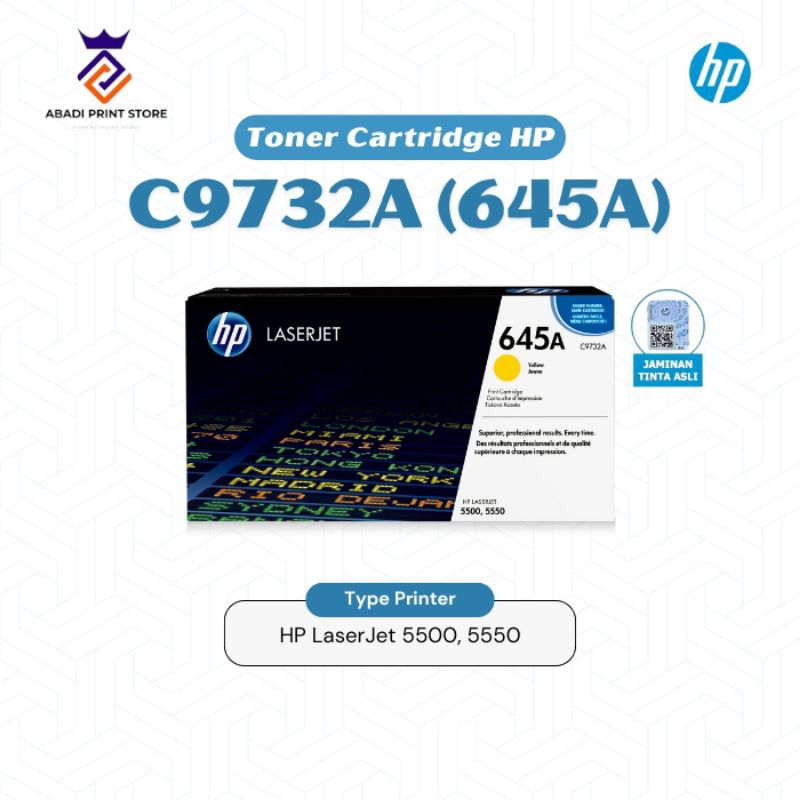 Toner Hp C9732A (645) Yellow