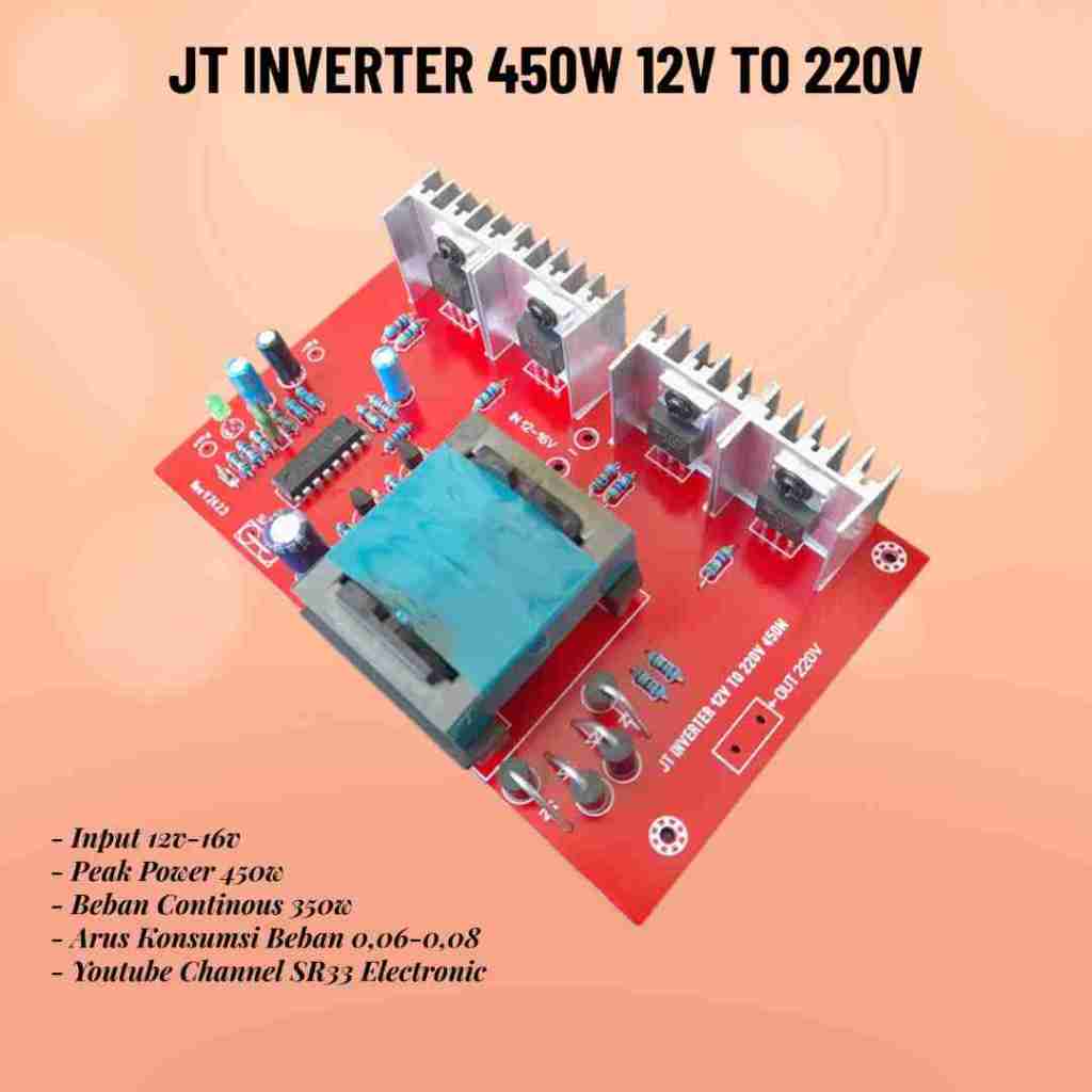 JT JOULE THIEF INVERTER 450W 12V TO 220V