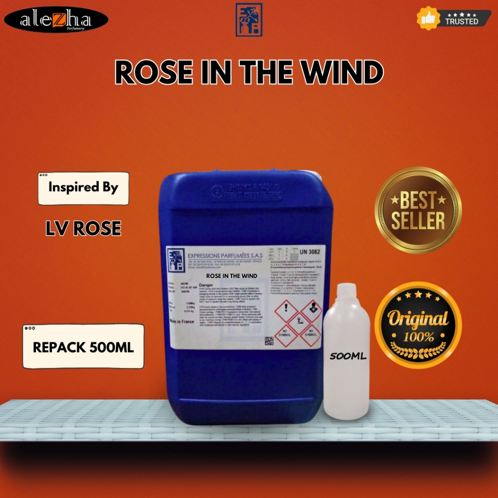 BIBIT PARFUM MURNI ROSE IN THE WIND / LV ROSE (EP) 500ML REPACK