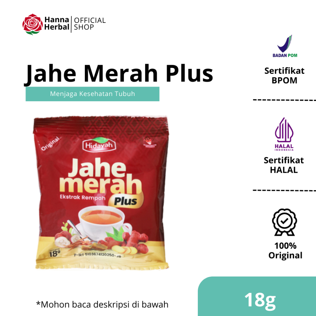 

HIDAYAH - Jahe Merah Hidayah Renceng Isi 10 Sachet