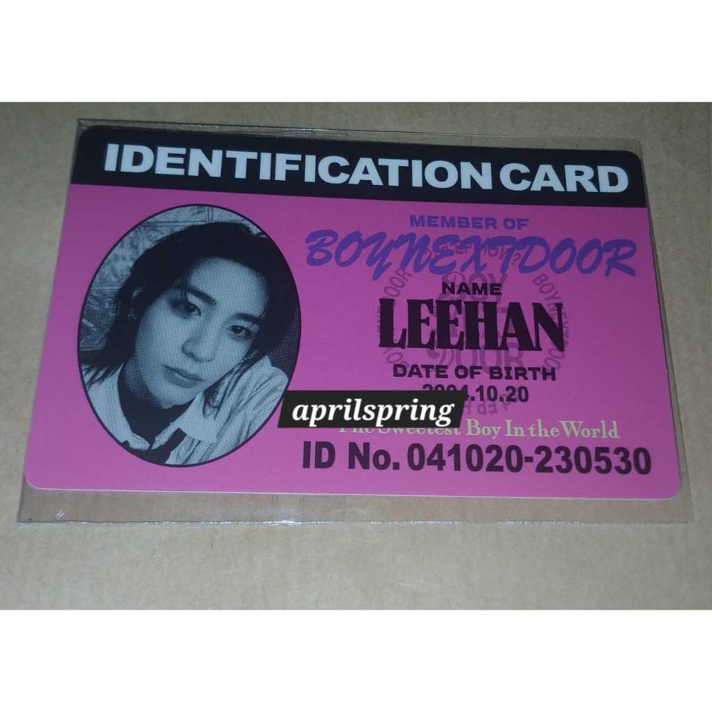 LEEHAN ID PHOTOCARD