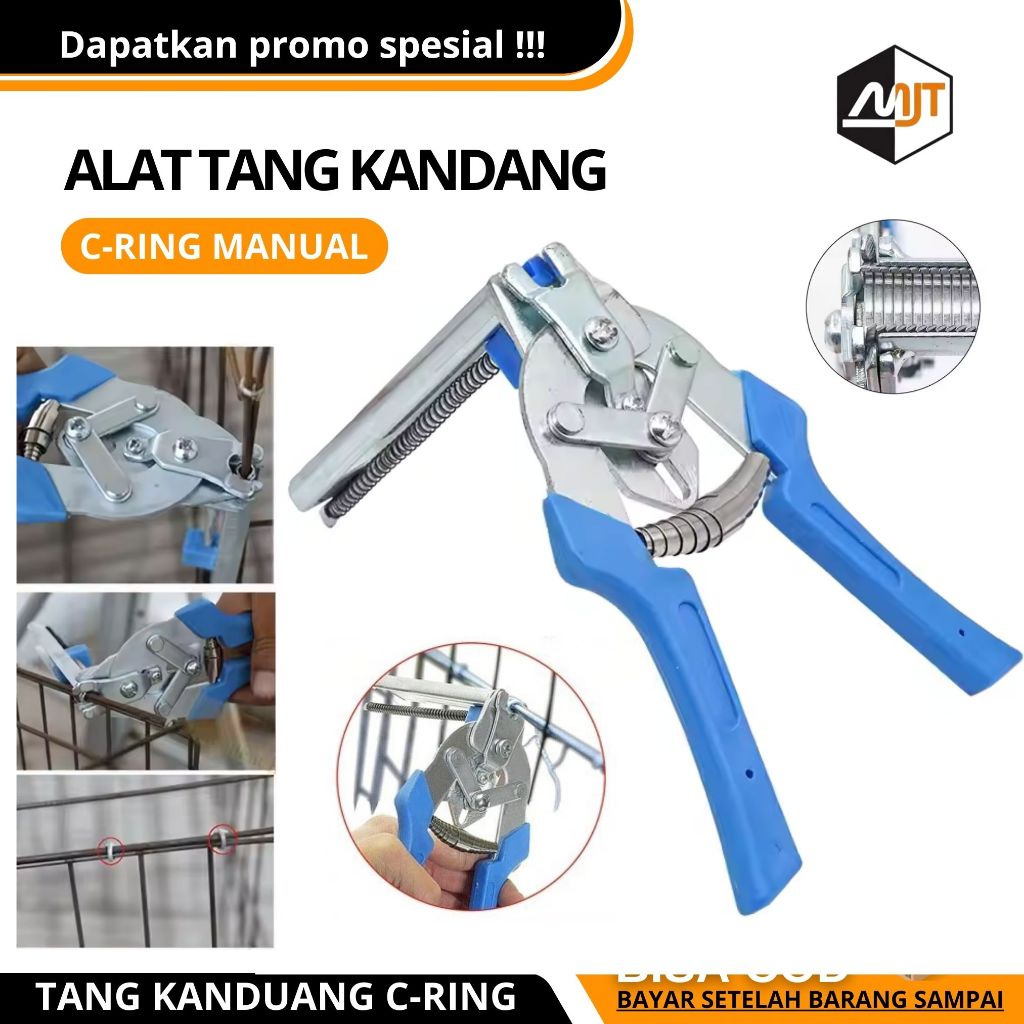 Tang Kandang Alat Pengikat Staples Ikat Kawat M Ring Tang Perakit Kandang Besi Alumunium