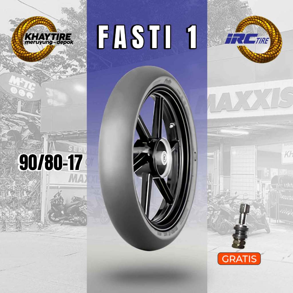 Ban Motor Slick IRC FASTI 1 90/80 Ring 17 Tubeless