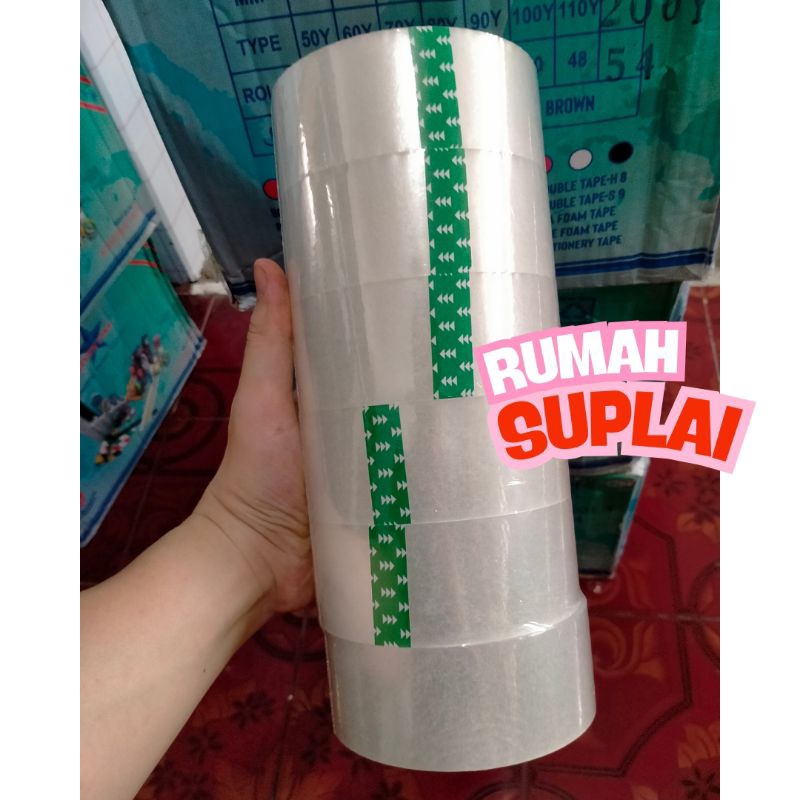 

Slop) Lakban Bening 45 mm 200 yard isi 6 pcs. Lakban Seven Star 1 slop