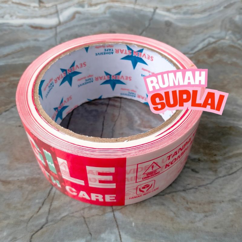 

Lakban FRAGILE UNBOXING merah putih 90 yard 45 mm. Lakban Fragile. Lakban Unboxing Seven Star