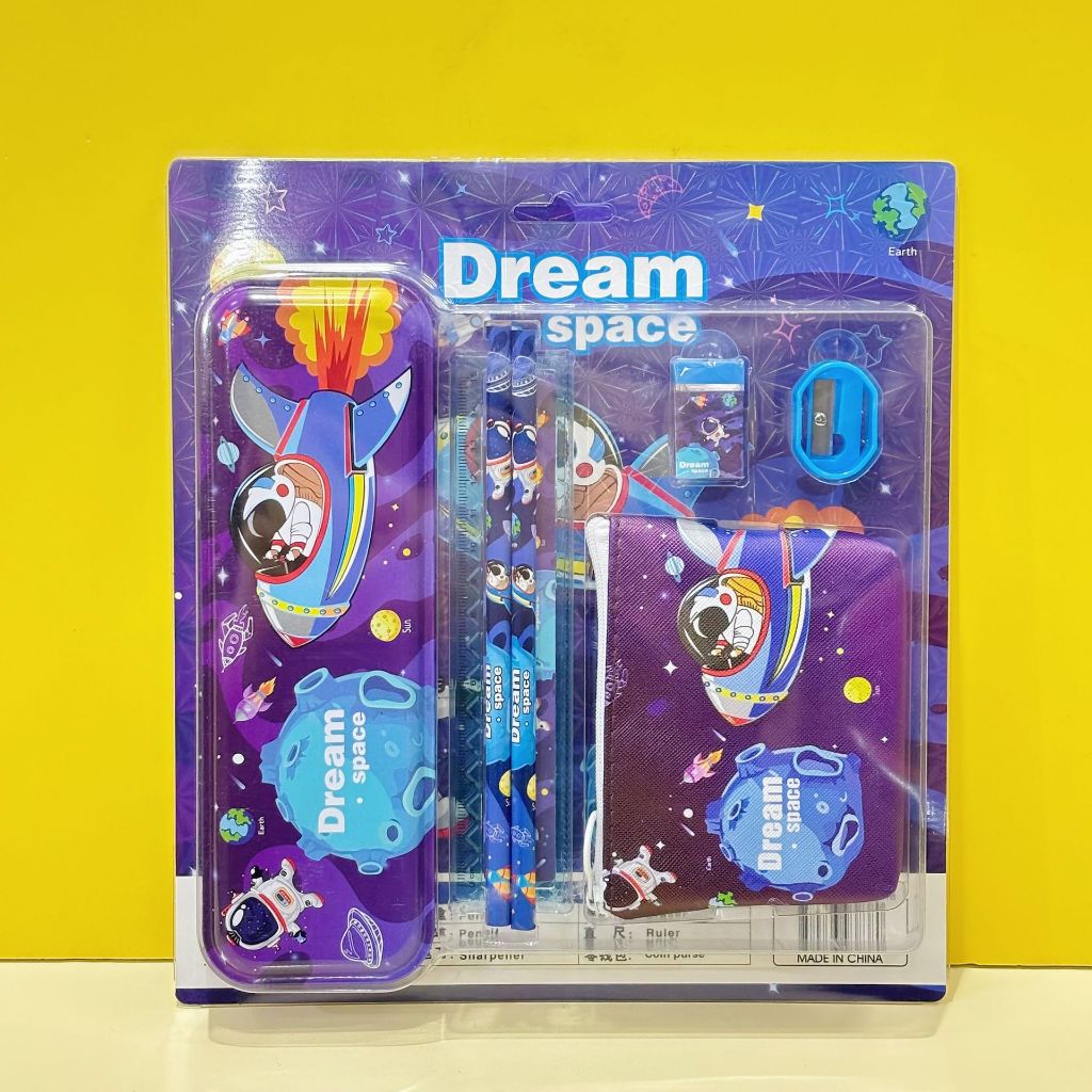 

STUDY SET P/CASE KALENG+POUCH MOTIF GEMAS STS-8839