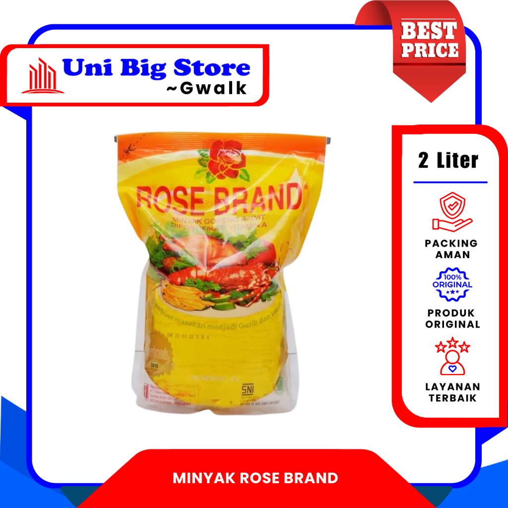 

ROSE BRAND MINYAK GORENG KELAPA SAWIT - 2 Liter