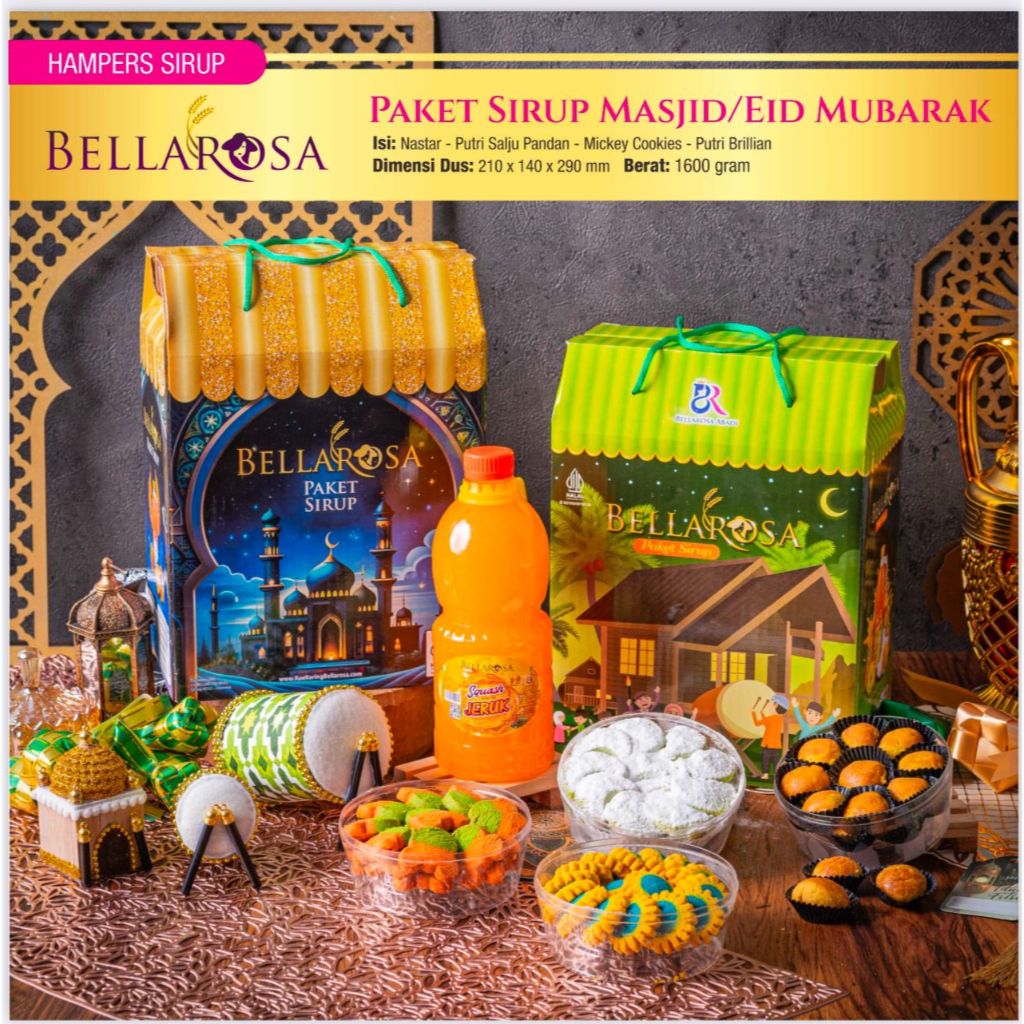 

BELLAROSA PAKET CHOCOLART SIRUP / PAKET 2 KUE DAN 1 SIRUP