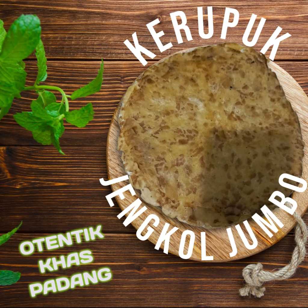 

kerupuk jengkol jumbo kemasan 250g khas padang makanan camilan kerupuk kering renyah