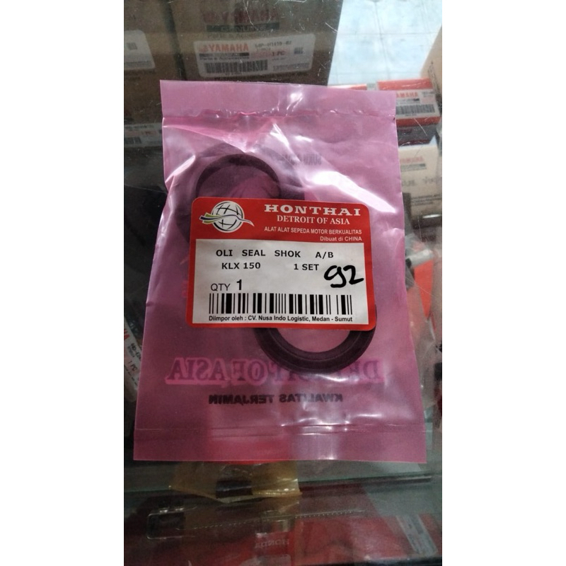 SEAL SHOCK DEPAN KLX 150 + SEAL TUTUP ABU (A/B)