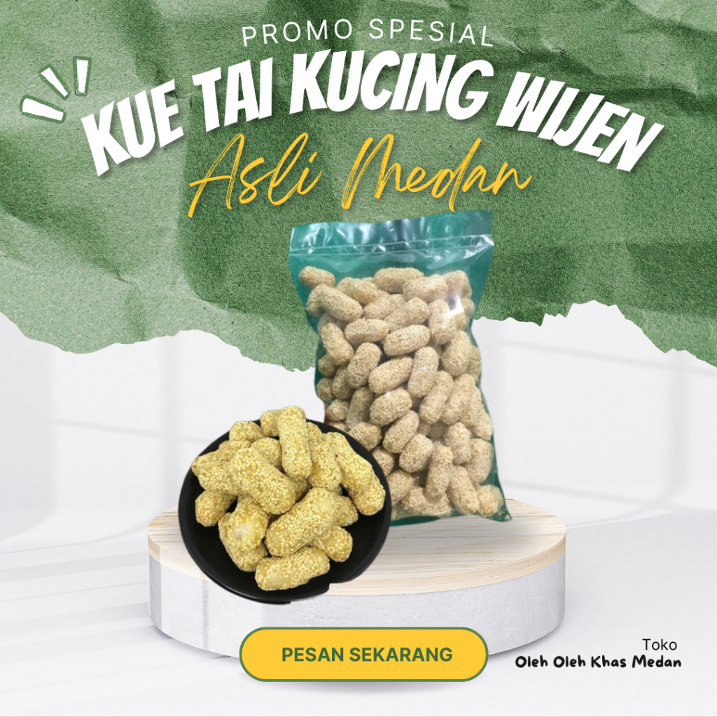 

KUE TAI KUCING WIJEN / KUE KERING WIJEN 200GR / ROTI WIJEN / MANCHO WIJEN | oleh-oleh Kota Medan