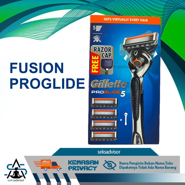 GILLETTE FUSION 5 PROGLIDE STARTER PACK. Fusion5 Alat Pisau Cukur