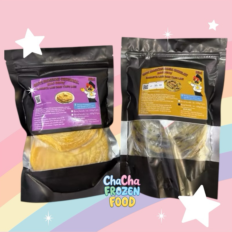 

ROTI MARYAM ORIGINAL & COKLAT ISI 10PCS FREE GULA HALUS