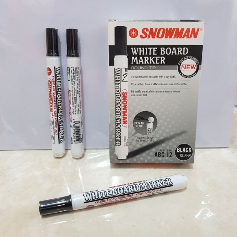 

Spidol whiteboard hitam snowman