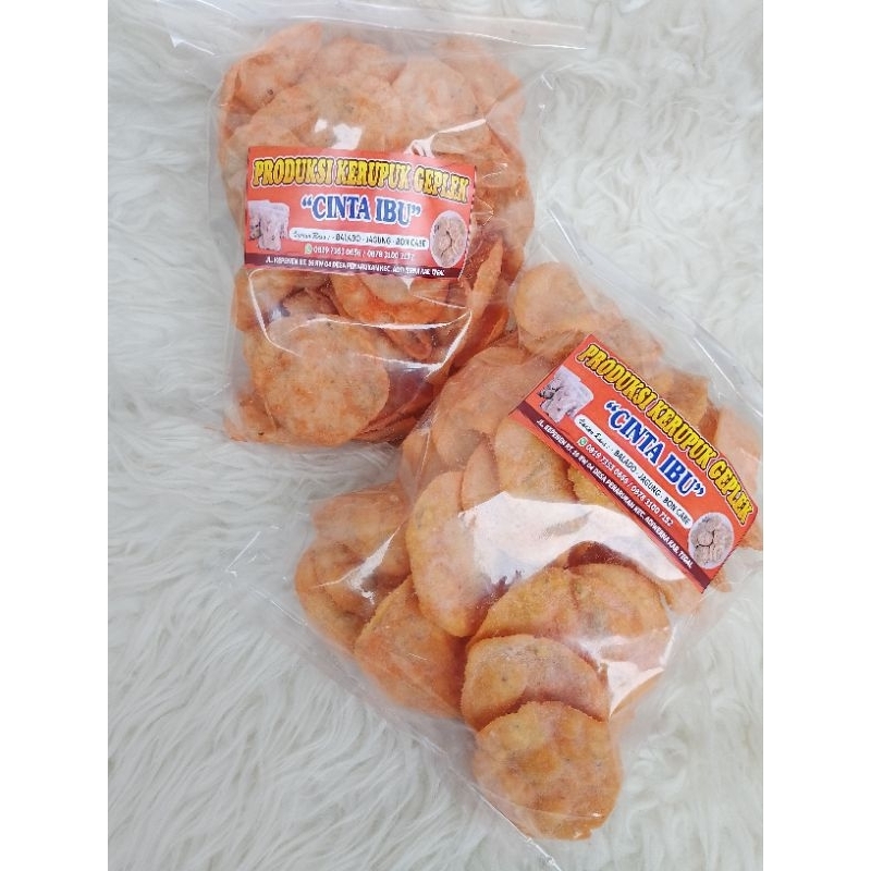 

KERUPUK GAPLEK CINTA IBU 250gr KHAS TEGAL RASA KEJU GURIH