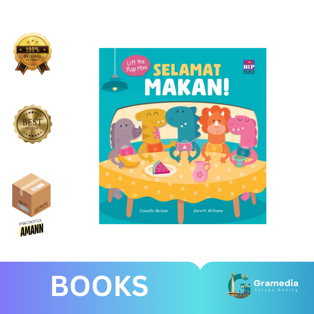Gramedia MKG - Buku Lift the Flap Mini: Selamat Makan (Little Tiger Press)