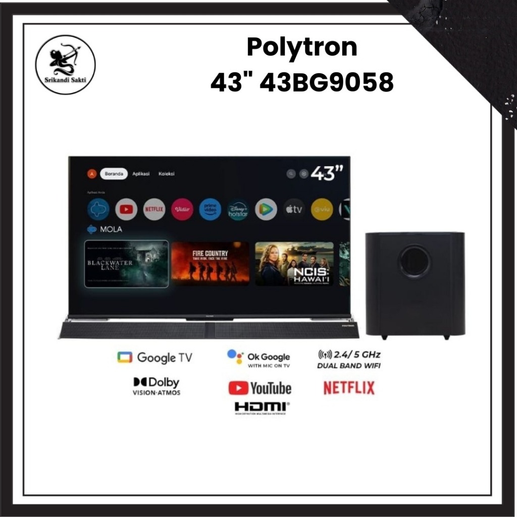 TV Polytron Android Google TV ( Soundbar /Speaker)