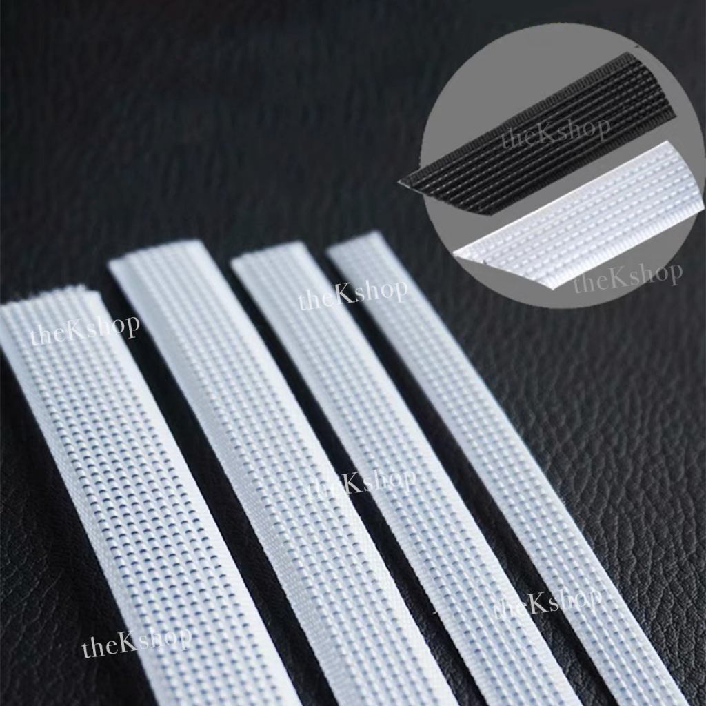 Partenzil (1 Roll) Balen Jahit Datar 4Mm 6Mm 8Mm 12Mm Bisa Dijahit / Tulang Kamisol Putih Hitam 41