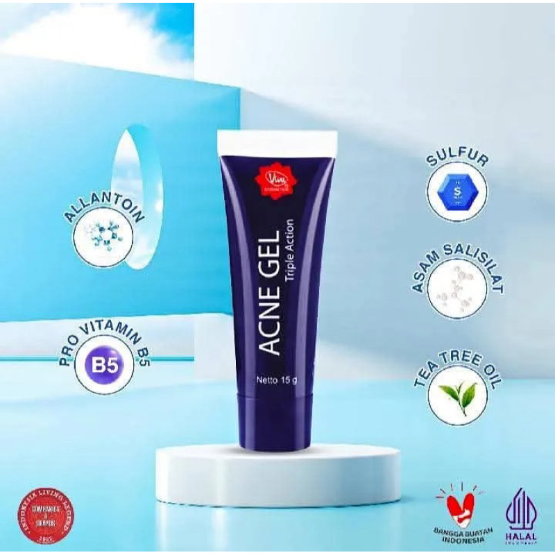 Viva Acne Gel Triple Action Perawatan Kulit Berjerawat