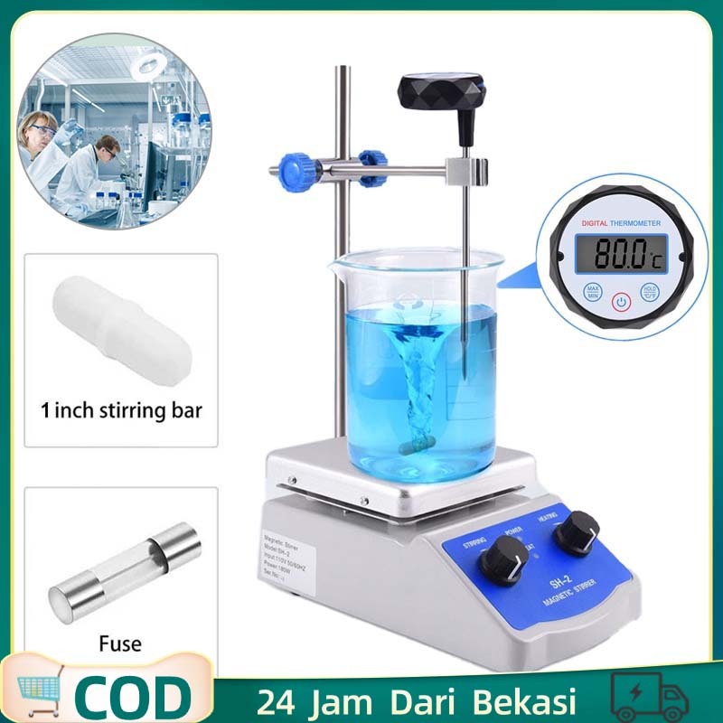 Hot Plate Magnetic Stirrer Set SH-2 Magnetic Stirer Hot Plate Laboratorium Magnetic Plate