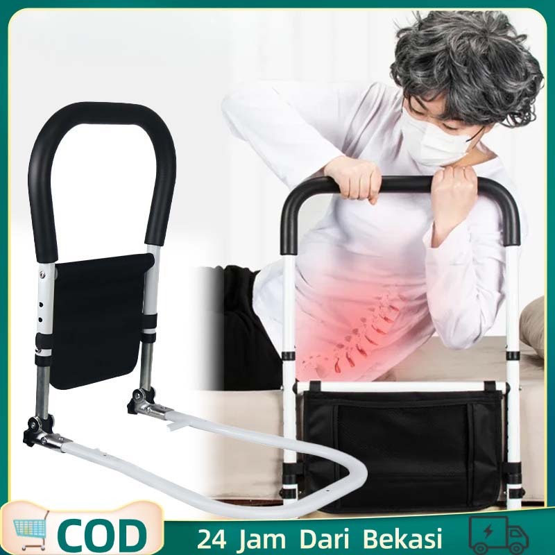 Handrail Lansia Safety Bed Rail Aksesoris Bedrail Foldable Bed Rail Lansia Pegangan Kasur Lansia