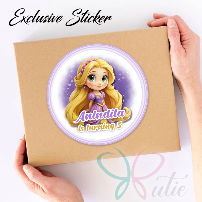 

50 STIKER / STICKER RAPUNZEL 2-3 ULANG TAHUN / ULTAH / BIRTHDAY
