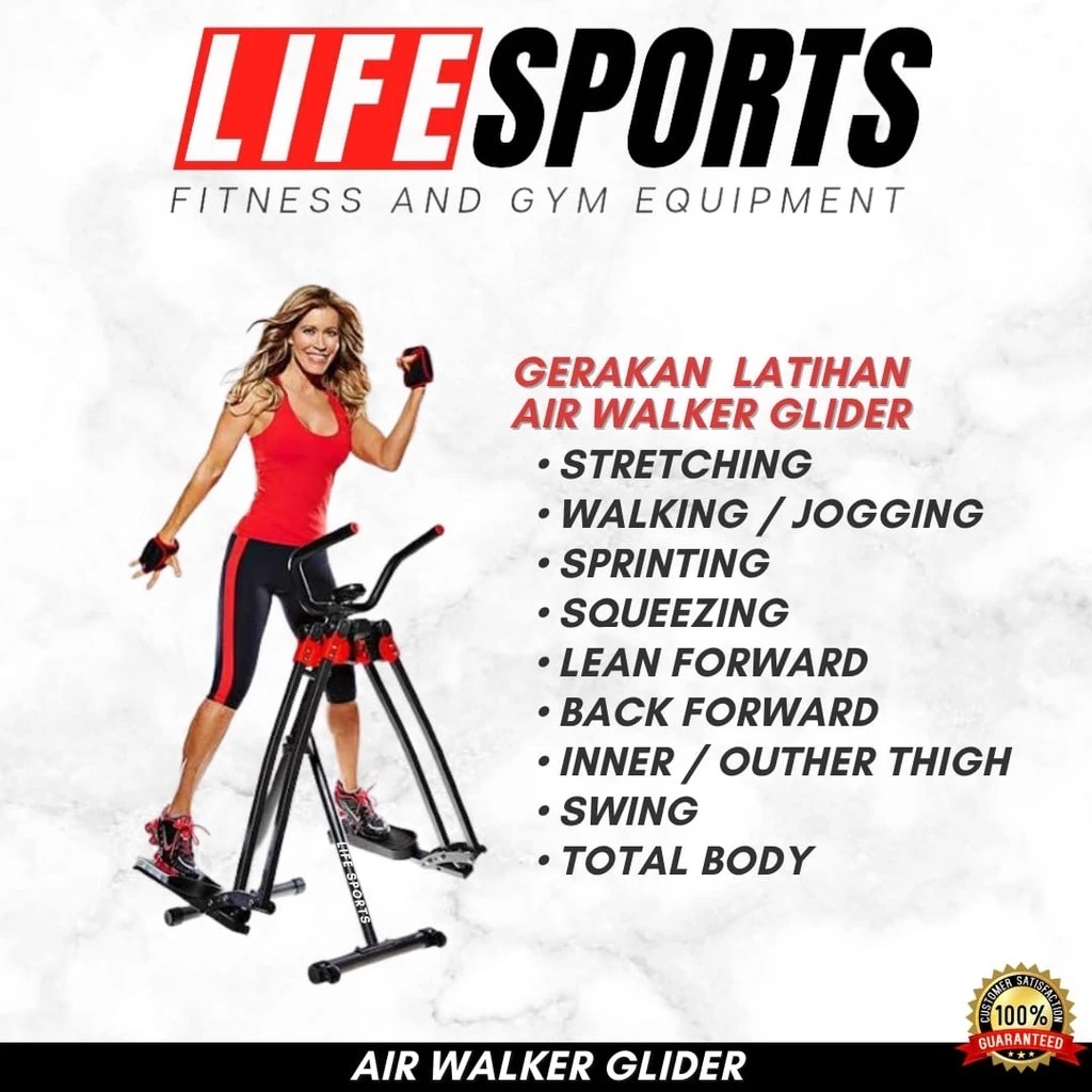Alat Fitness Air Walker Freestyle Glider Slimstrider Sports