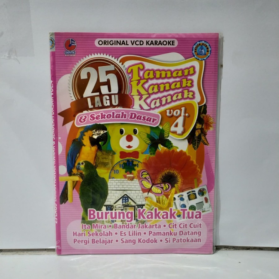 VCD Original 25 Lagu Taman Kanak-Kanak & Sekolah Dasar Vol.4