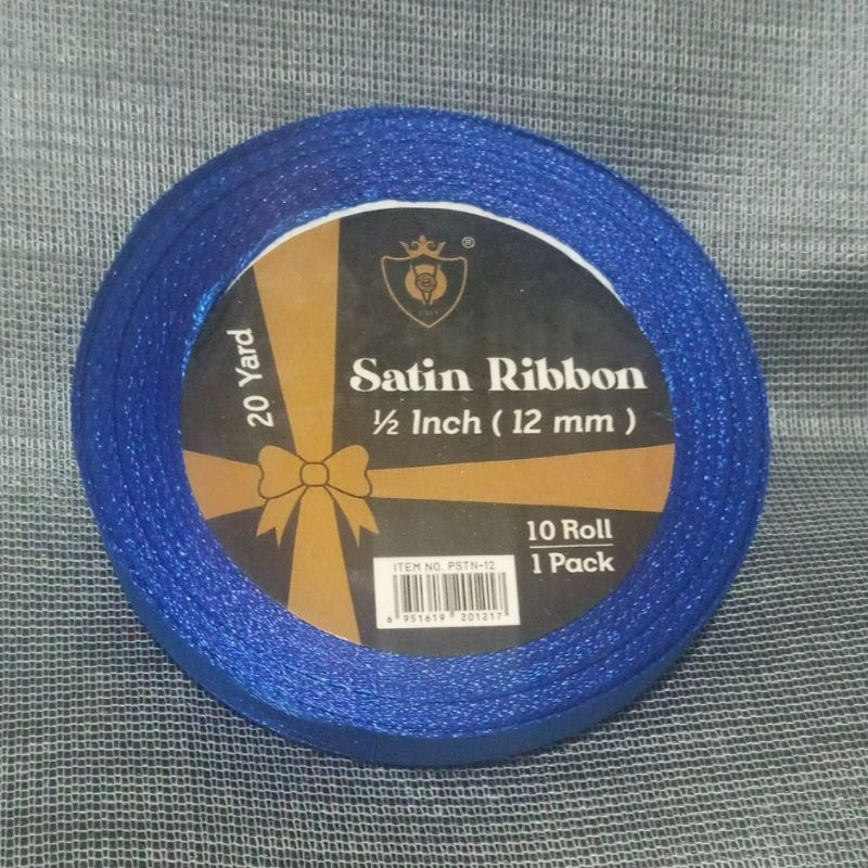 

Pita Kain Satin Roll Gulung Hias Hiasan Dekorasi 1/2 Inch