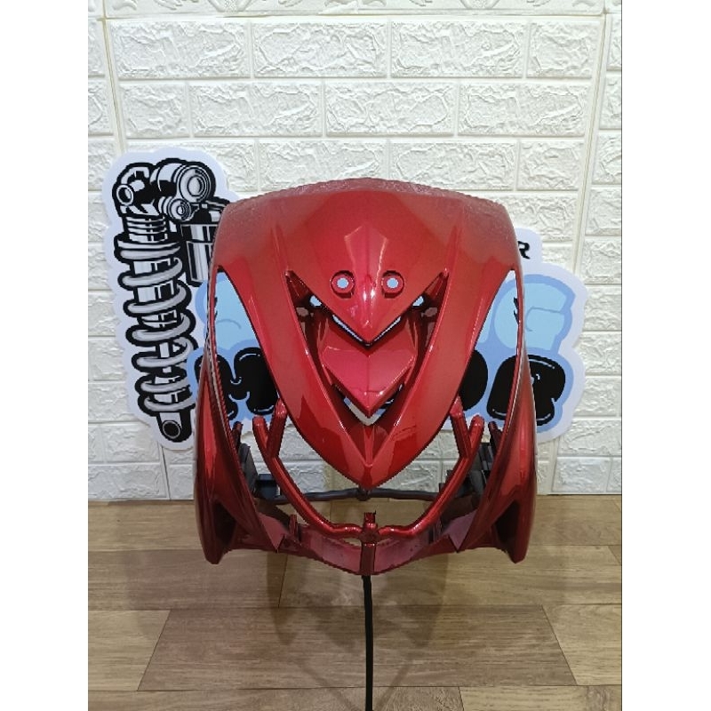 PANEL TAMENG DADA DEPAN BODY DEPAN DASI DEPAN MIO SOUL LAMA KARBU WARNA MERAH MAROON 2007 2008 2009 