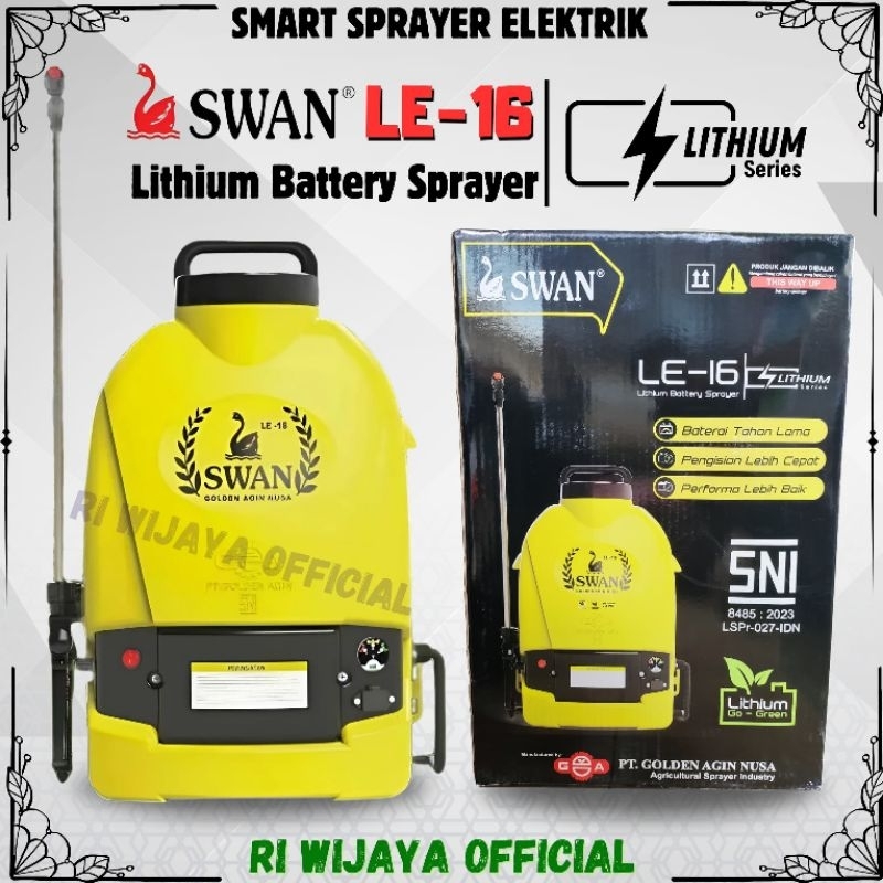 NEW SWAN LE-16 (Lithium Battery Sprayer) / Sprayer Elektrik Swan 16 Liter / Tangki Cas Swan Murah