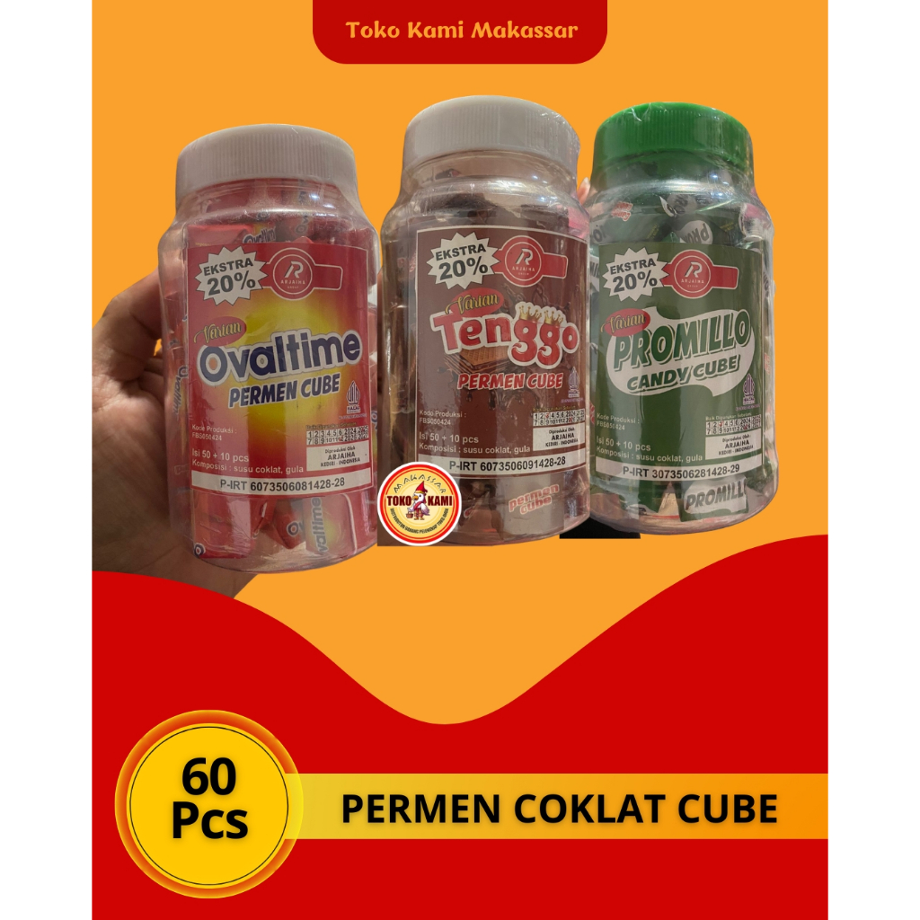 

PERMEN COKLAT SUSU VARIAN RASA ISI 60 PCS