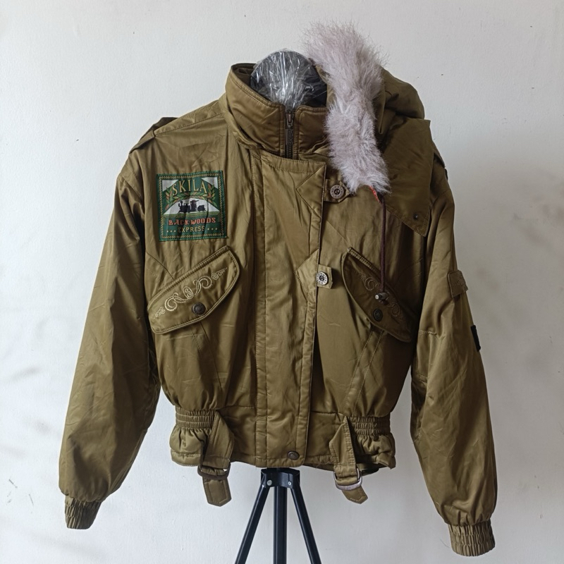 JAKET VINTAGE RACING BOXY SKILA SECOND