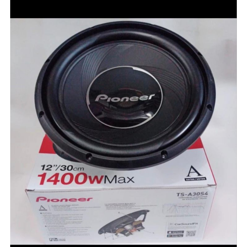 Subwoofer Pioneer 12 inch TS A304 S4 - 12 inch SVC Original