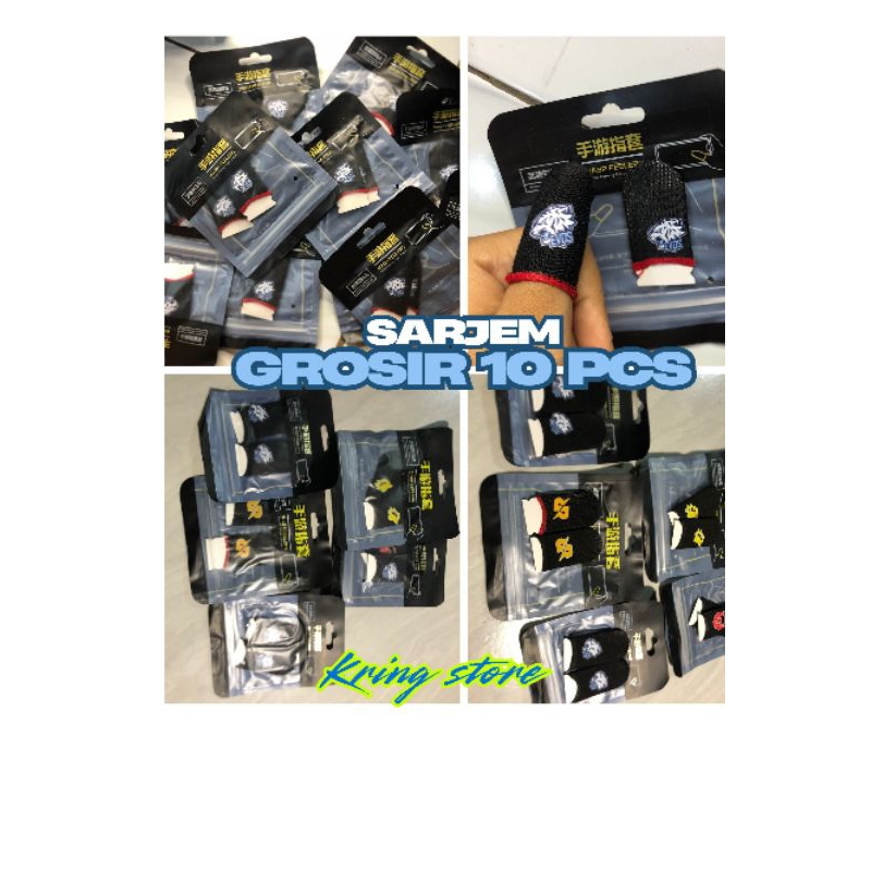 an-grosir 10 pcs sarung jempol / sarung game all motif