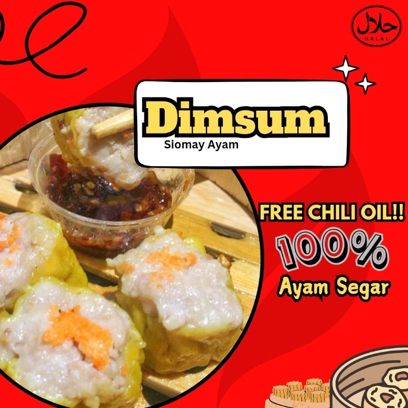 

Dimsum Siomay/Shiumai/Somay Ayam khas hotel frozen isi 24pcs