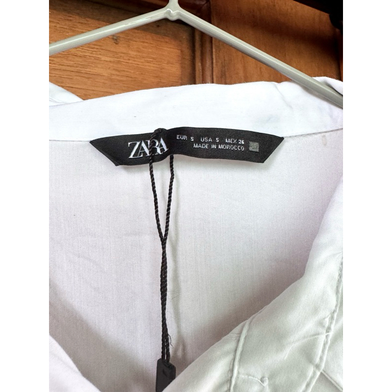 Zara original kemeja white shirt wanita mewah elegant murah