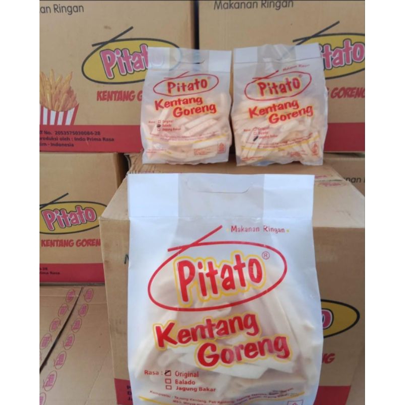 

Pitato Kentang Goreng 95gr // 1dus isi 24