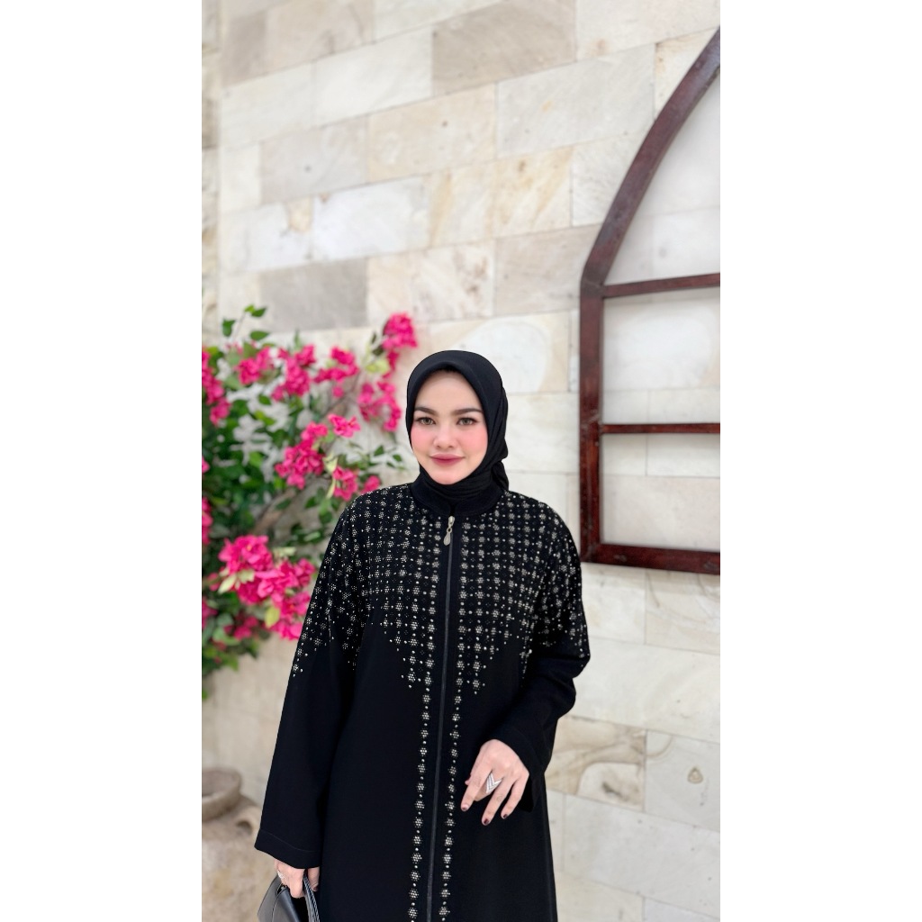 ABAYA TURKEY JETBLACK PREMIUM/ABAYA PREMIUM 2