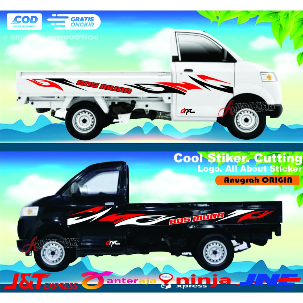 [ANUGRAH] Stiker mobil Suzuki Apv pick up List Sticker Cutting Pick up terbaru promo stiker