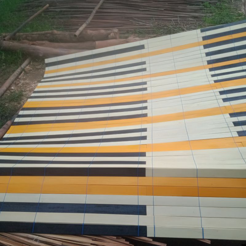 Tirai Kere  Kayu PVC sentesrik Ukuran Costum