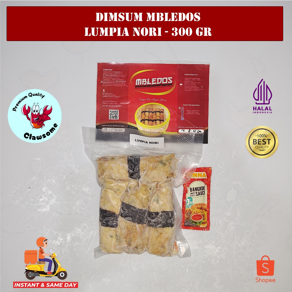 

DIMSUM MBLEDOS ORIGINAL - LUMPIA NORI REPACK SIZE - 300 GR (9 PCS)