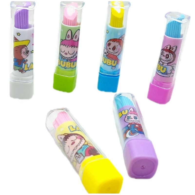 

Hapusan Lipstik Labubu Lipstick Rubber Eraser Penghapus