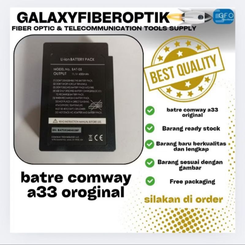 batre comway a33 original / comway a33 / splicer comway a33