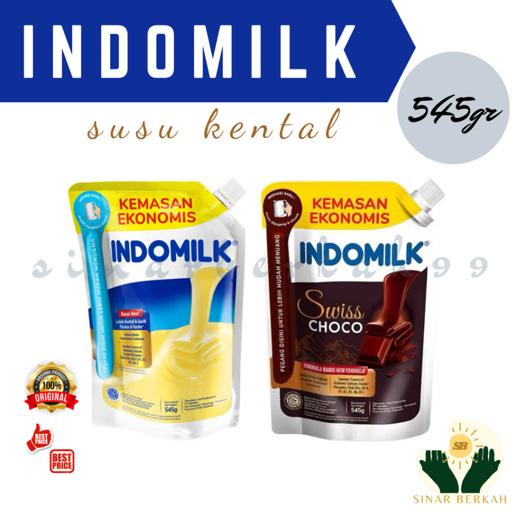 

Indomilk Susu Kental Manis Coklat / Original Pouch 545gr