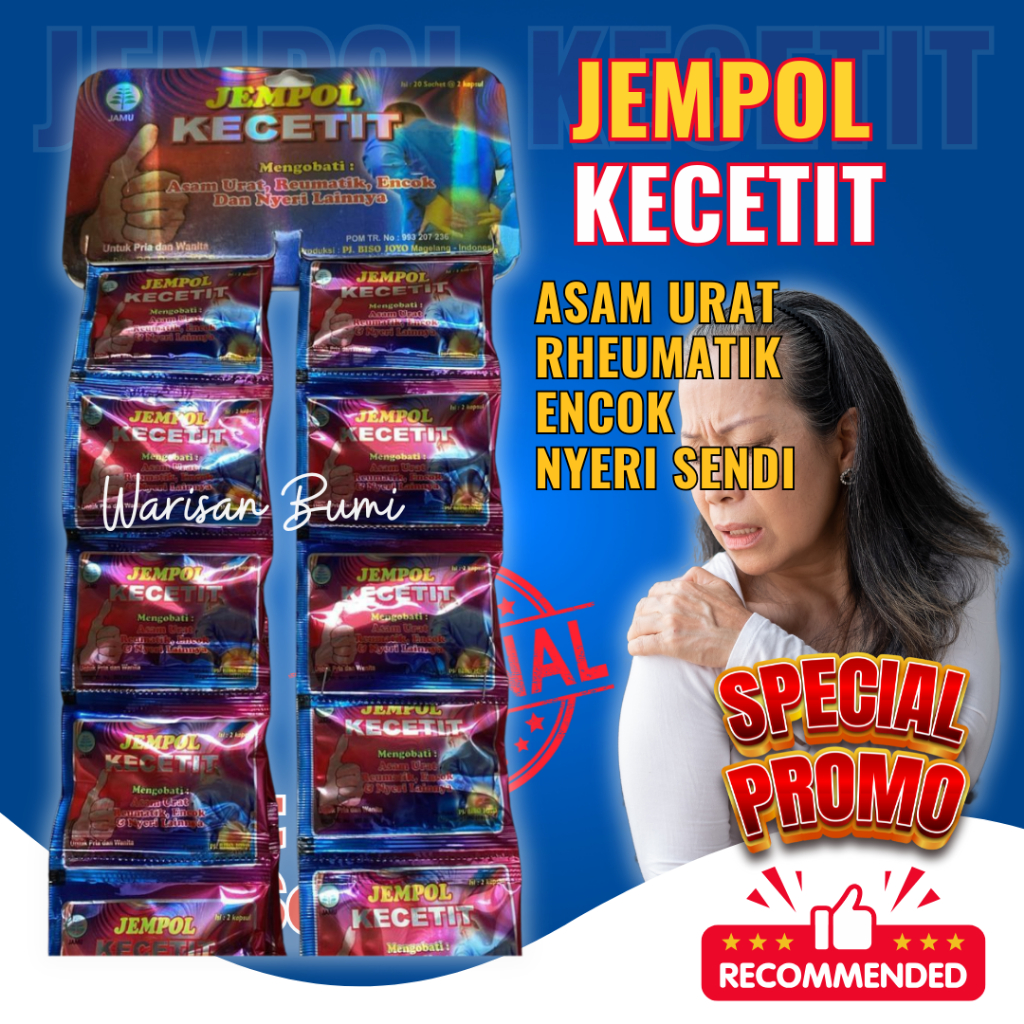 

ASAM URAT PEGAL LINU NYERI SENDI ISI 20 SASET ORIGINAL JEMPOL KECETIT