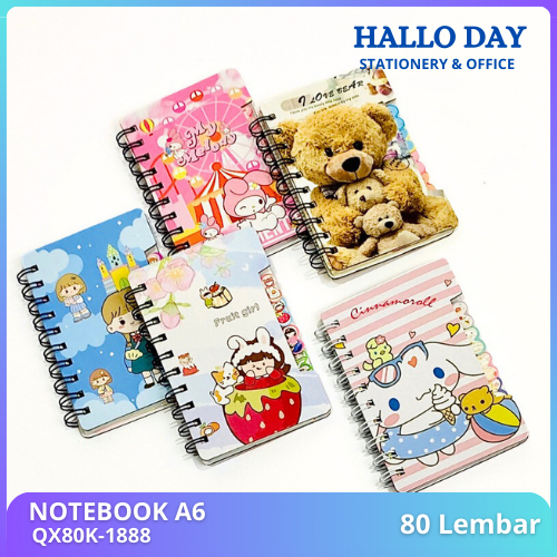 

HD Buku Notebook A6 Motif / Notebook / Buku Catatan Kecil A6
