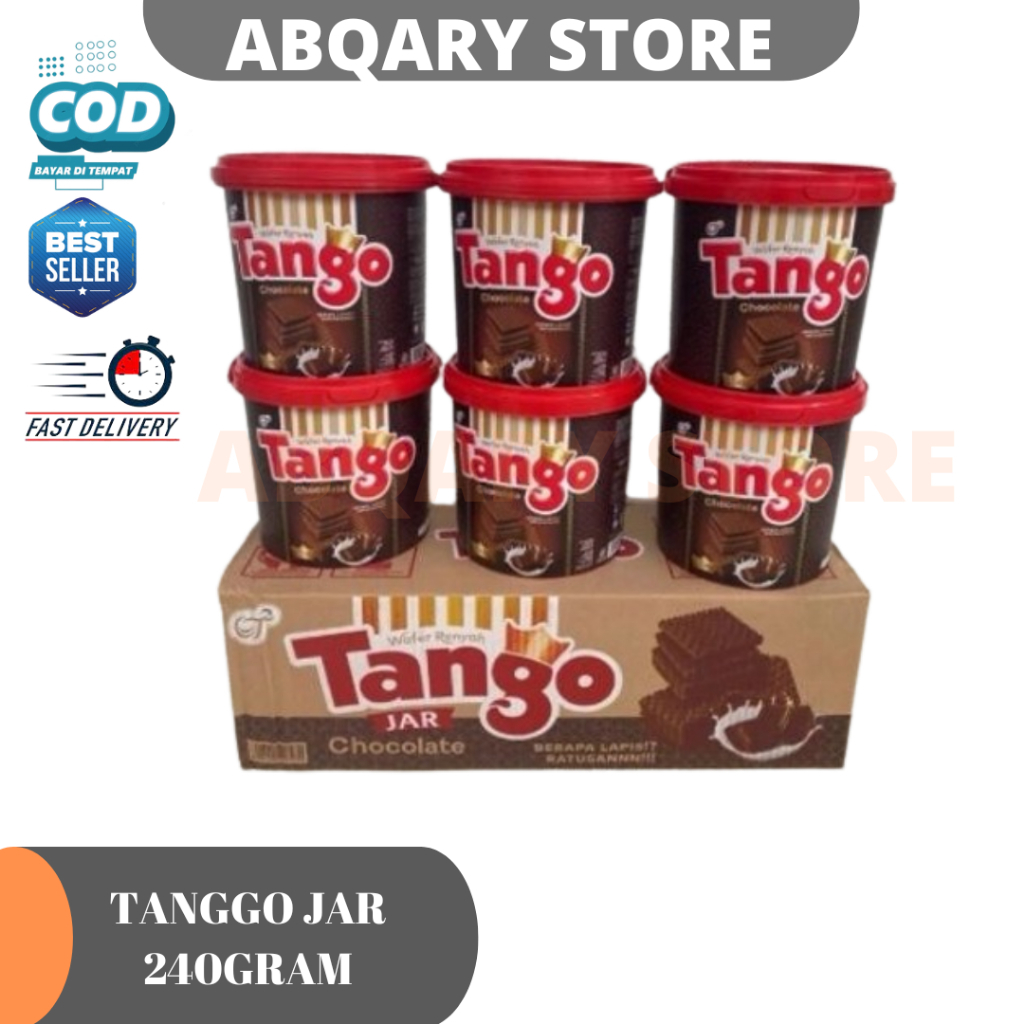 

Tanggo Wafer Jar 240g 2 varian rasa coklat dan vanilla