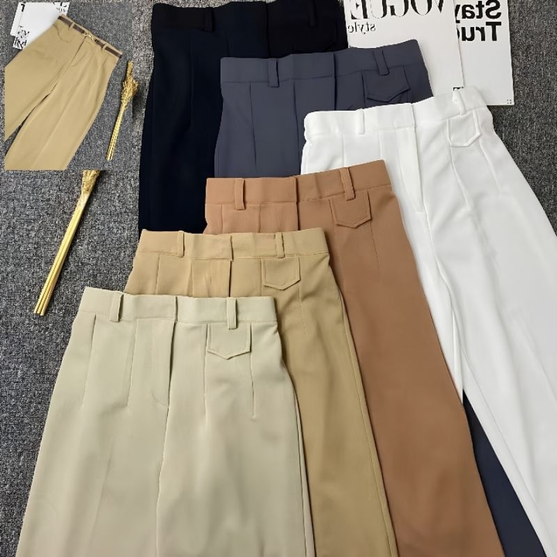ORO KNIT PANTS, ORO knit japan line, Oro knit pants premium, ORO PANTS highwast lose pants