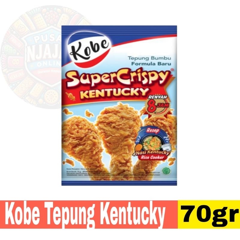 

Kobe Tepung Bumbu Crispy Kentucky 70gr Tepung Fried Chicken Super Crispy Kentucky